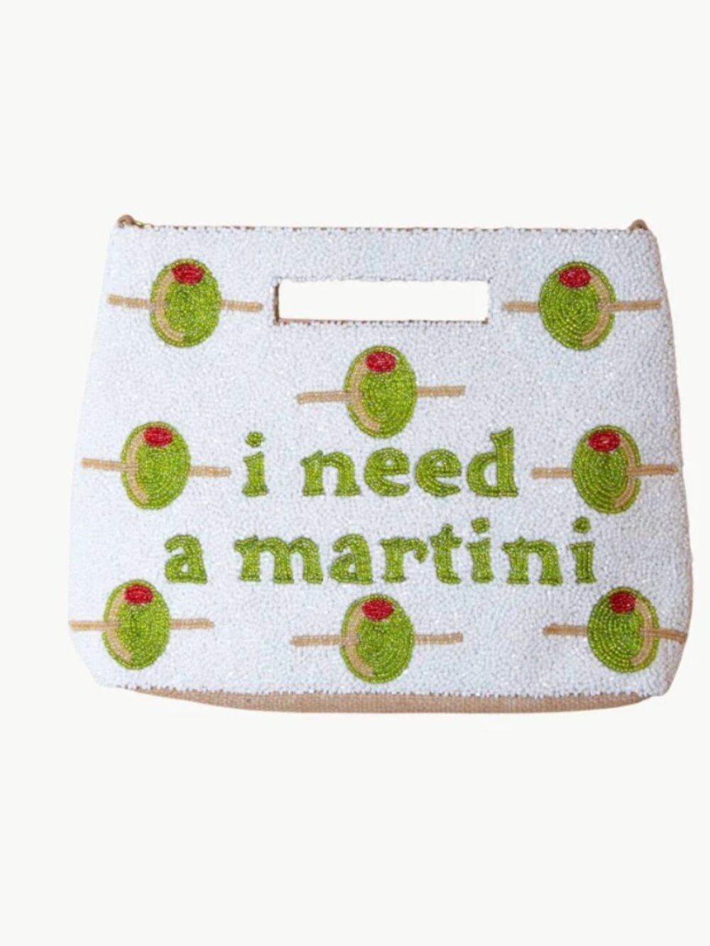 I Need a Martini Purse (White) - Island to East Side